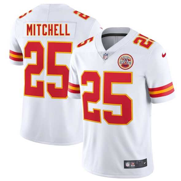 Men & Women & Youth Kansas City Chiefs #25 Elijah Mitchell White 2025 Vapor Untouchable Limited Football Stitched Jersey->indianapolis colts->NFL Jersey
